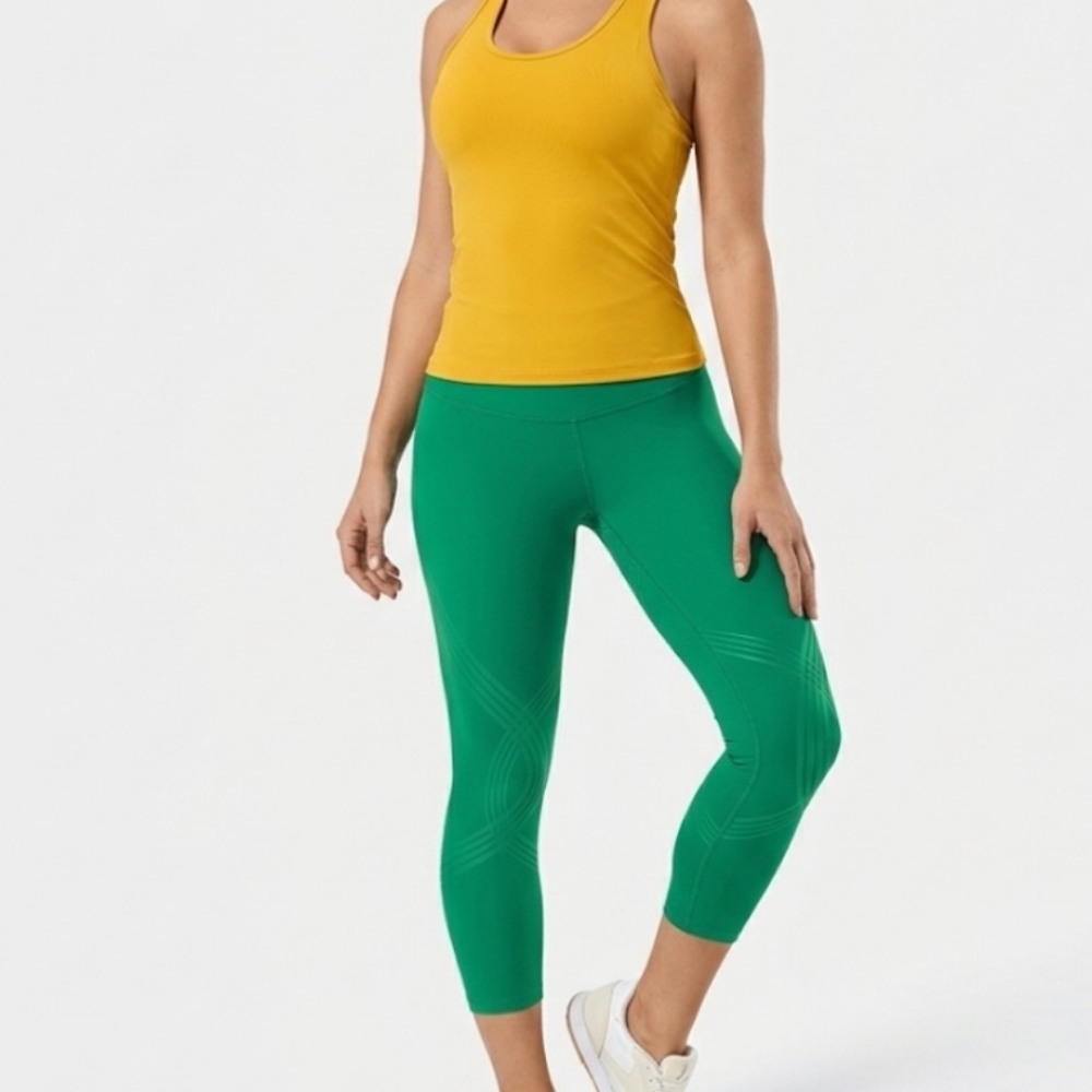 Fanka Body Sculpt Lift N Curve High Waisted Green Legging No Size